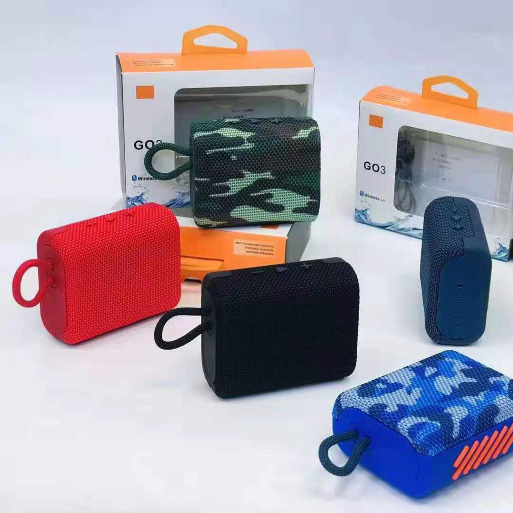 New GO3 Mini Waterproof Bluetooth Speaker with Bass