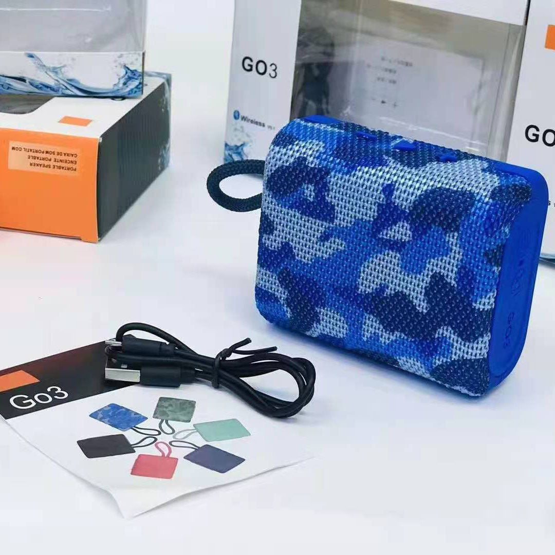 New GO3 Mini Waterproof Bluetooth Speaker with Bass