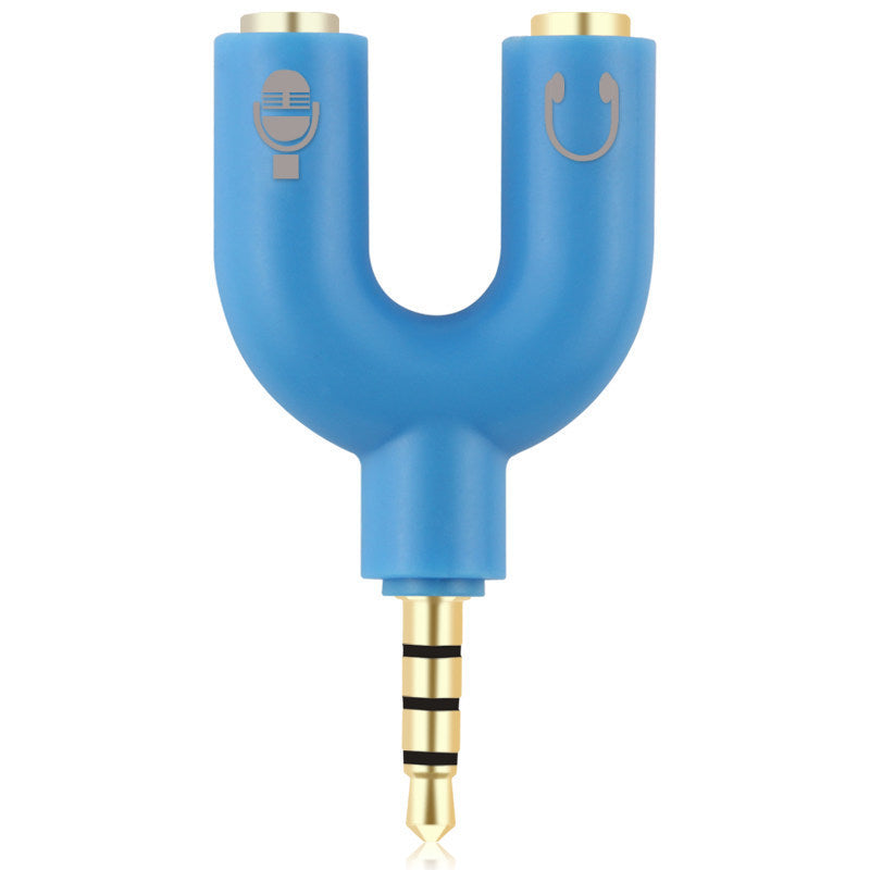 3.5mm Audio Splitter U-Type Adapter for Headphones