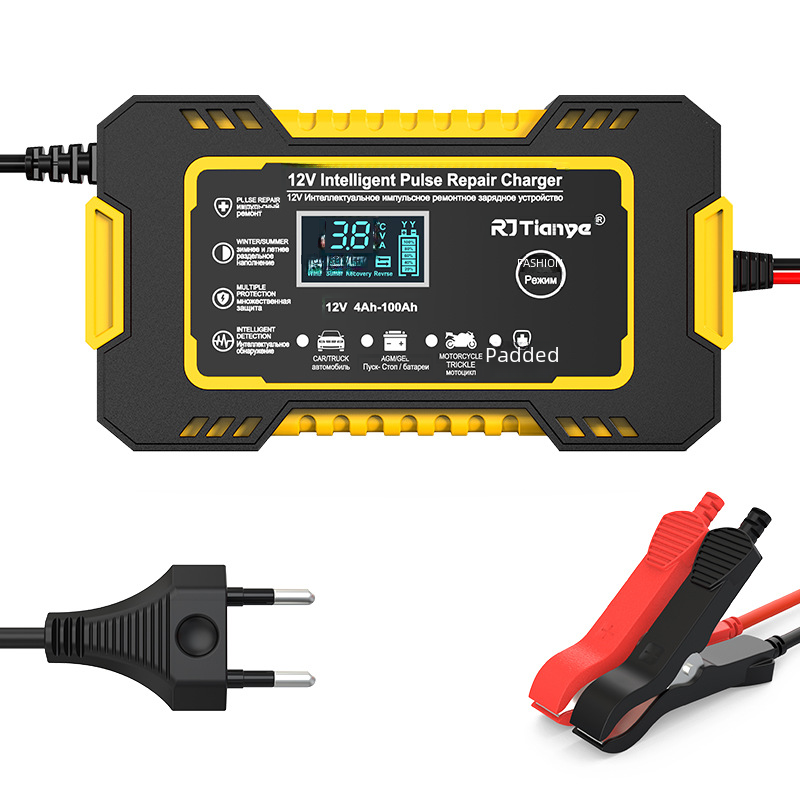 12V 6A Charger for Car and Motorcycle Batteries