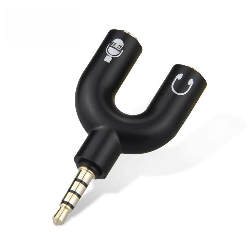 3.5mm Audio Splitter U-Type Adapter for Headphones