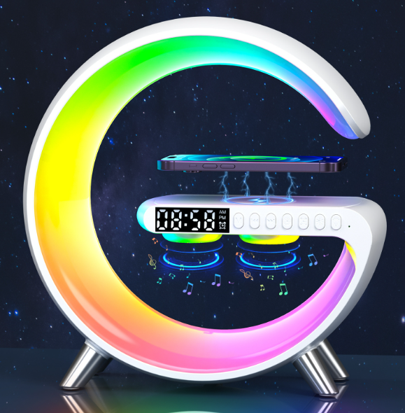 Bluetooth Speaker with Ambient Light and Alarm Clock