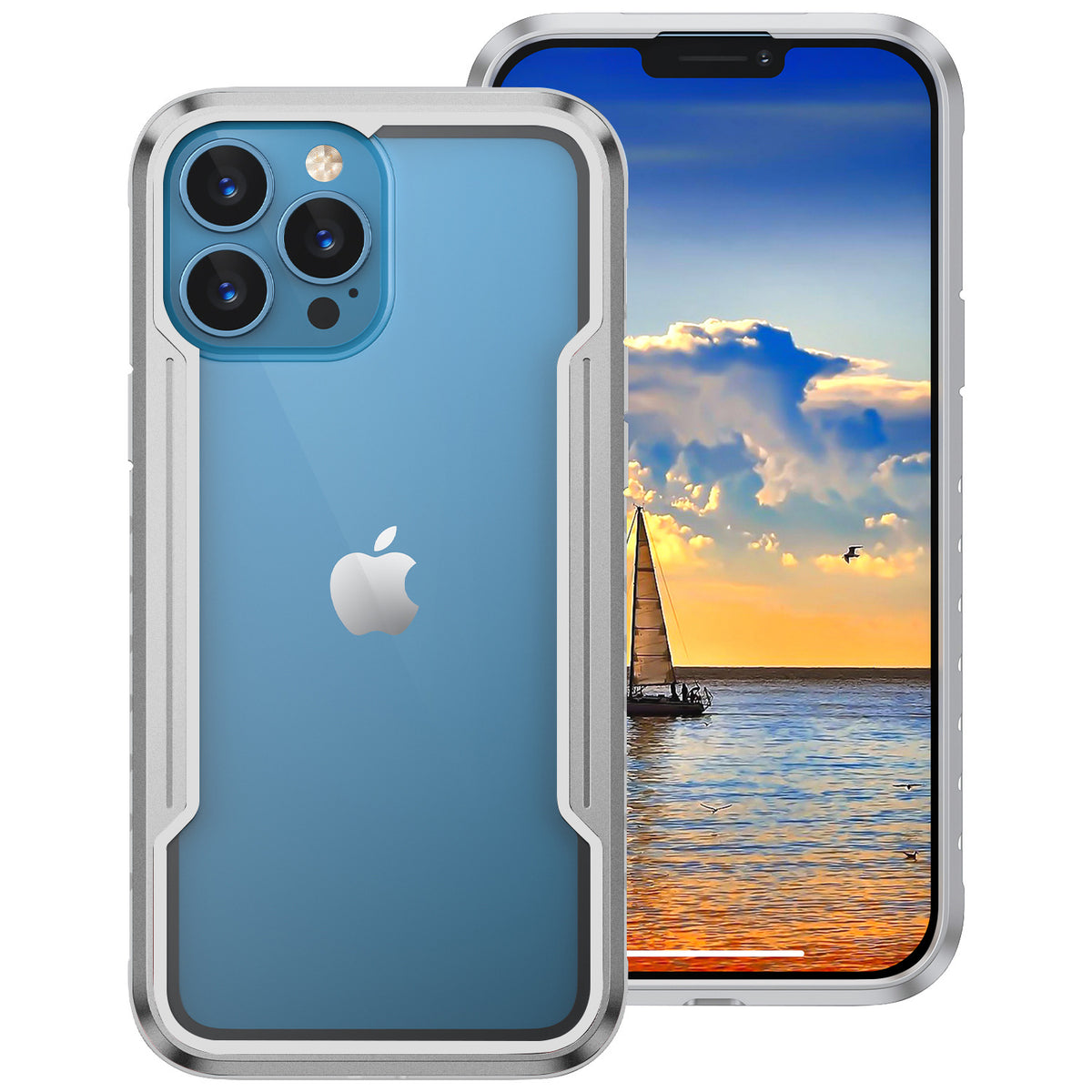 iPhone 14 Pro Max 2-in-1 Armor Case with Metal Frame