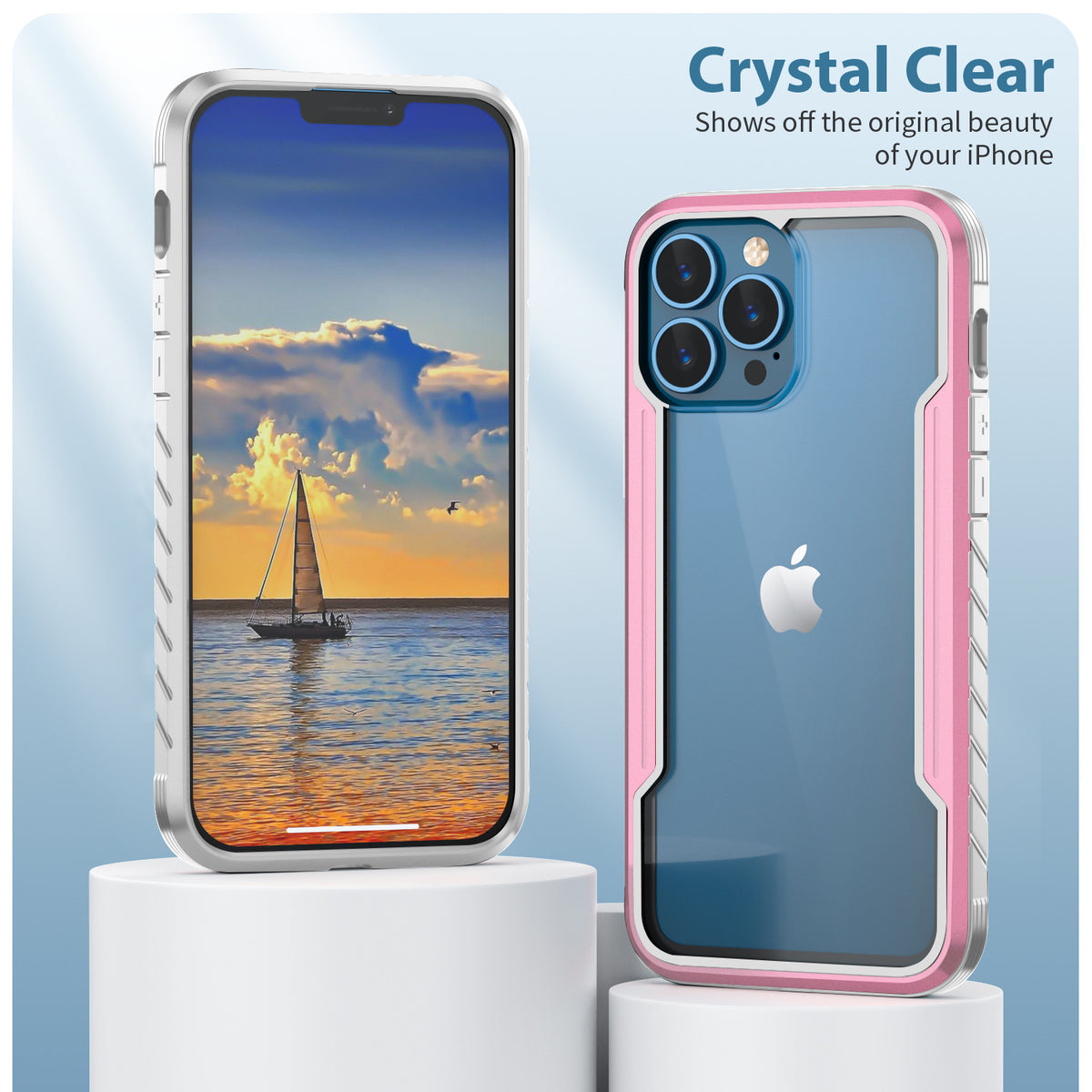 iPhone 14 Pro Max 2-in-1 Armor Case with Metal Frame