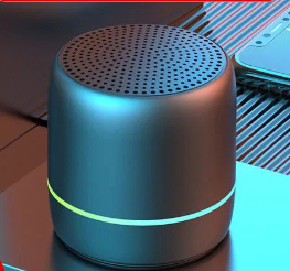 Portable Bluetooth Speaker with AI Voice and Lights